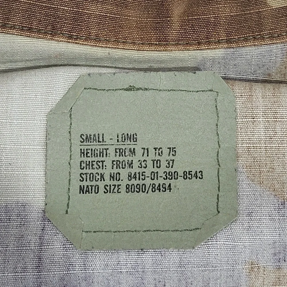 Air Force Military Button Up Jacket Wing Combat Coat Sz Small Long Camo Pockets - Picture 4 of 11